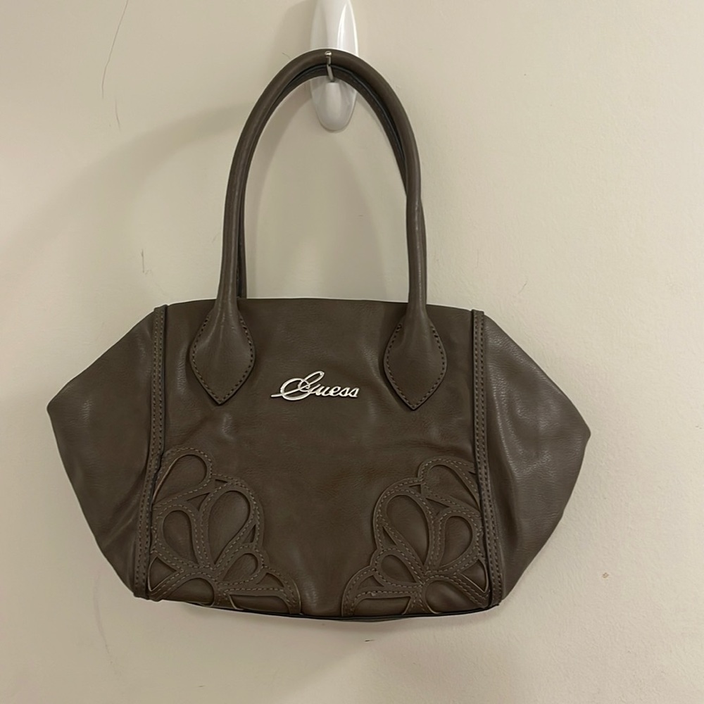 Guess vintage leather brown mini shoulder bag